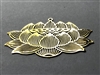 YA-207 Lotus oval detail 18K Gold Plated 2" Grid