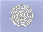 Spiral Galaxy 18k Gold plated 2" Grid