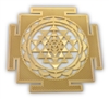 18 karat gold plated shree yantra