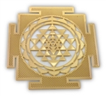 18k gold plated Shree yantra Healing Grid