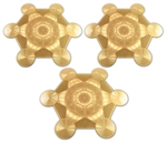 18 karat gold plated metatrons cube 3 pack
