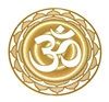18k gold plated Om Mandala Healing Grid