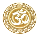 18k gold plated Om Mandala Healing Grid