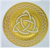 18 karat gold plated Celtic Triquetra Icon