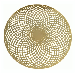 18k 6in Gold plated Torus Vortex Healing Grid