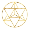 18kt 6 inch Gold plated Merkaba Grid