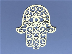 YA-92 Hamsa Gold Plated 3 inches Grid