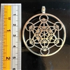 Silver  Plated  Zinc Metatrons cube pendant