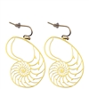 ER-07 Nautilus 18kt Gold Plated 30mm Earrings