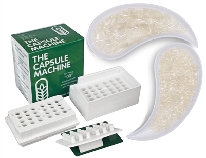 CAPSULE MACHINE Capsule Filler Size 00 + 1000 Gel Caps