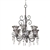 Midnight Blooms Candle Chandelier