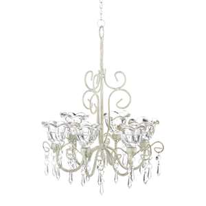 Crystal Blooms Candle Chandelier