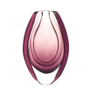 Wild Orchid Art Glass Decorative Vase