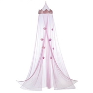 Pink Princess Polyester Bed Canopy