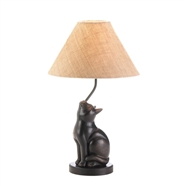 Curious Sitting Cat Table Lamp