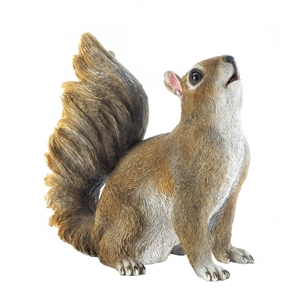 Bushy Tail Squirrel Statue Garden Decor