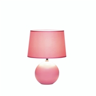 Pink Round Base Ceramic Table Lamp