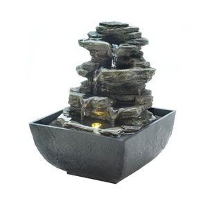 Mini Waterfalls Tabletop Electric Water Fountain