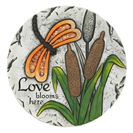 Love Blooms Here Butterfly Stepping Stone Path Marker