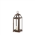 Medium Copper Metal Pillar Candle Lantern