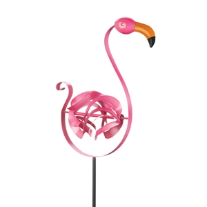 Flamingo Spinner Garden Stake