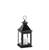 Small Glossy Black Metal Candle Lantern