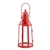 Red Lighthouse Metal Candle Lantern