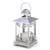 Silver Metal Scrollwork Candle Lantern