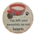 You Left Your Pawprints On Our Hearts - Pet Memorial Stepping Stone