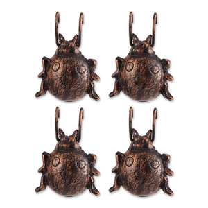 Ladybug Cast Iron Pot Hanger Set of 4