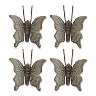 Butterfly Cast Iron Pot Hanger Set of 4