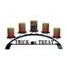 Trick or Treat Tabletop Centerpiece Black Metal Candle Holder