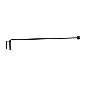 Ball Black Metal Curtain Crane each 18 In. Set of 2