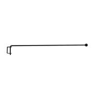 Ball Black Metal Curtain Crane each 24 In. Set of 2