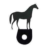 Horse Door Silhouette Black Handle/Knob Dressup