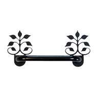 Leaf Fan Black Horizontal Door Handle