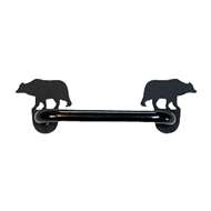 Bear Black Horizontal Door Handle