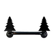 Pine Tree Black Horizontal Door Handle