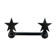 Star Black Horizontal Door Handle