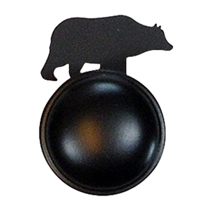 Bear Black Door Knob