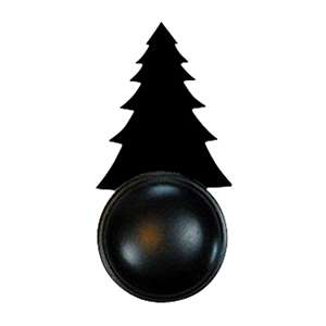 Pine Tree Black Door Knob