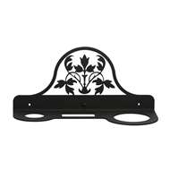 Victorian Black Metal Hair Dryer Rack