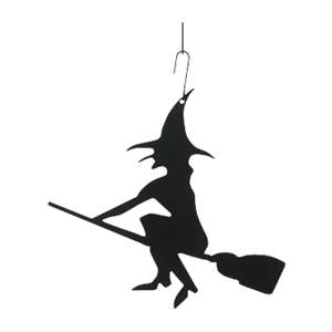 Witch Black Metal Hanging Silhouette