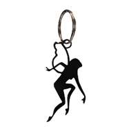 Black Metal Key Ring: Garden Fairy