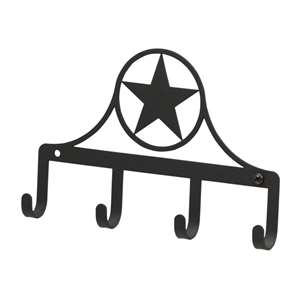 Black Metal Key Ring Holder: Western Star