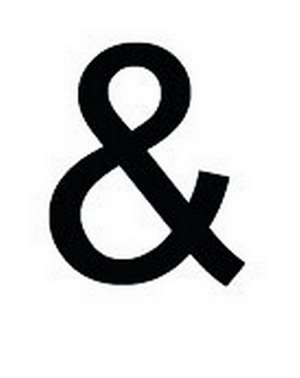 Black Metal Letter: Ampersand (&) Medium