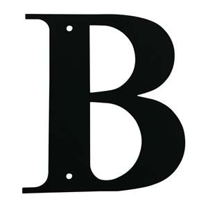 Black Metal Letter: B Small