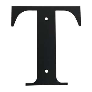 Black Metal Letter: T Medium