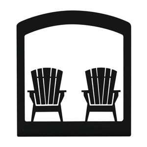 Adirondack Chairs Black Metal Upright Napkin Holder