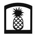 Pineapple Black Metal Upright Napkin Holder